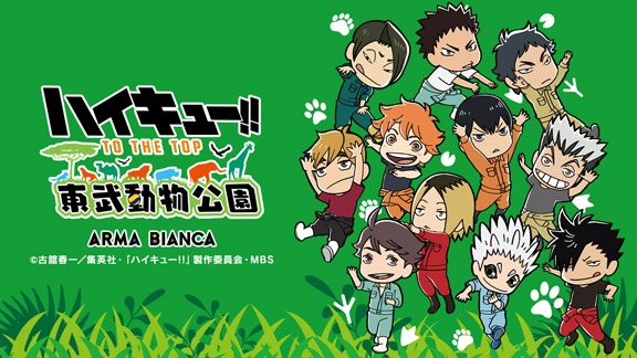 「ハイキュー!! TO THE TOP × 東武動物公園」ミニキャラビジュアル