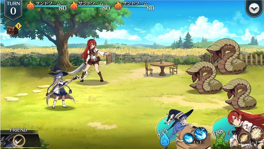 「無職転生～ゲームになっても本気だす～」開発中のゲーム画面。(c)理不尽な孫の手/MFブックス/「無職転生」製作委員会
(c)2020 Beaglee Inc./(c) GREE, Inc./Powered by Pokelabo