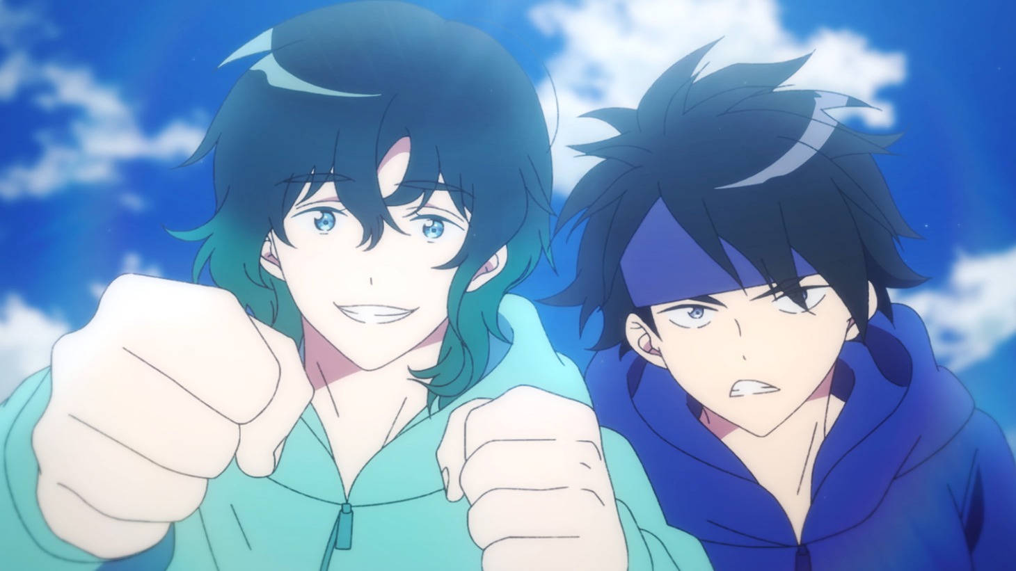 アニメ「体操ザムライ」オープニング映像より。