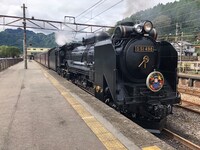 コラボ仕様の「SLぐんま よこかわ」。（JR東日本提供）
