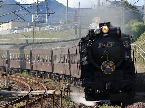 コラボ仕様の「SLぐんま よこかわ」。（JR東日本提供）