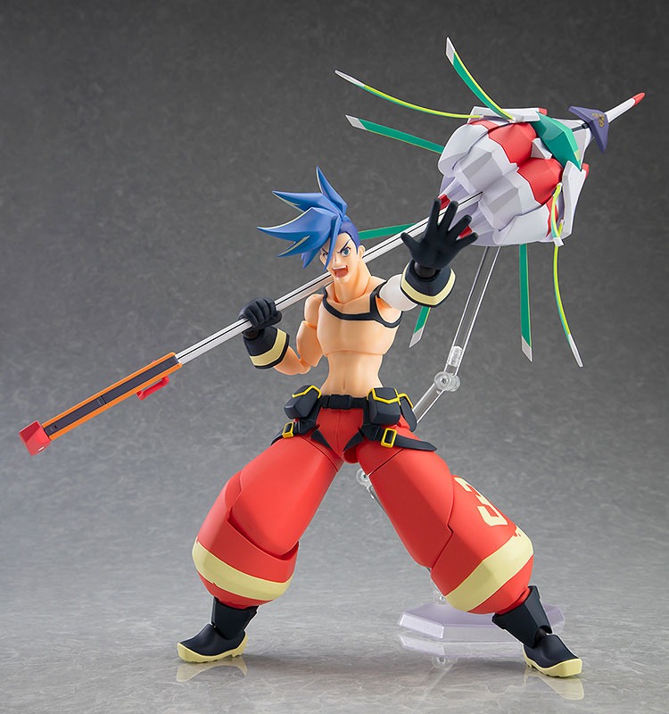 「figma プロメア ガロ・ティモス」マトイギアを持った姿。