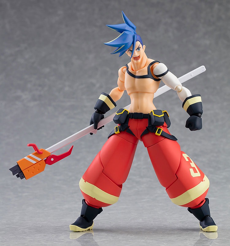 「figma プロメア ガロ・ティモス」ガエンギアを構えた姿。