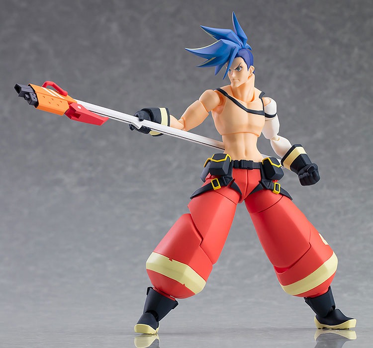 「figma プロメア ガロ・ティモス」ガエンギアを構えた姿。
