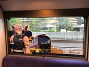 コラボ仕様の「リゾートやまどり」車内の様子。（JR東日本提供）