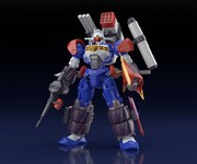 「スーパーミニプラ GEAR戦士電童」フルアーマー電童オプションパーツの装着イメージ。

＆ガトリングボア＆ドラゴンフレアセット