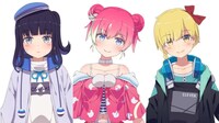 「ぴいたま」のキャラクタービジュアル。左から寿しぇあり、しろくまぴんく、ベチャネコフ。