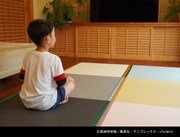 「鬼滅の刃 置き畳」の使用イメージ。