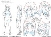 兼志谷シタラのキャラクターラフ画像。