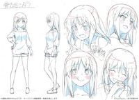 兼志谷シタラのキャラクターラフ画像。