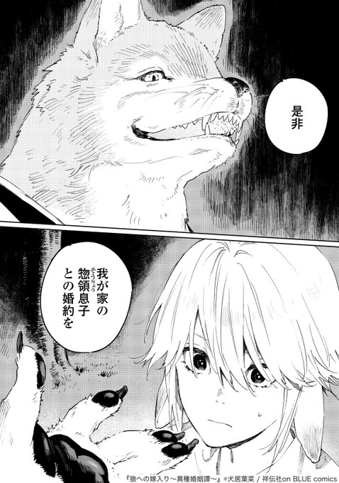 「狼への嫁入り〜異種婚姻譚〜」より。