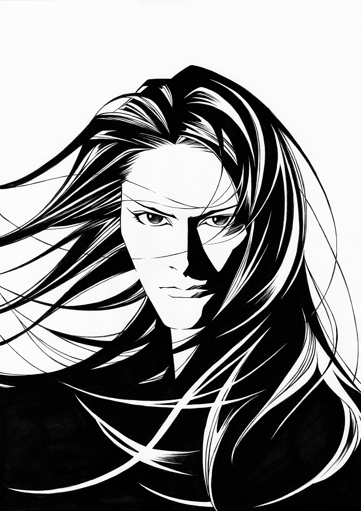 上條淳士が描いた櫻井敦司（Vo）のイラスト。