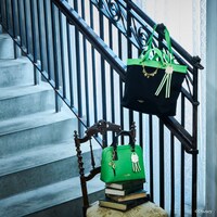 ディアソムニア寮をイメージしたショルダーバッグとトートバッグ。