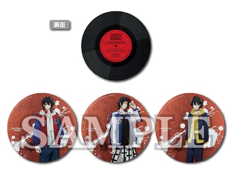 F賞の「Buster Bros!!! レコード型メタリック色紙」。