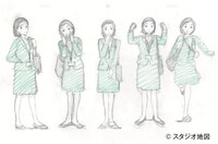 亜希の設定画。