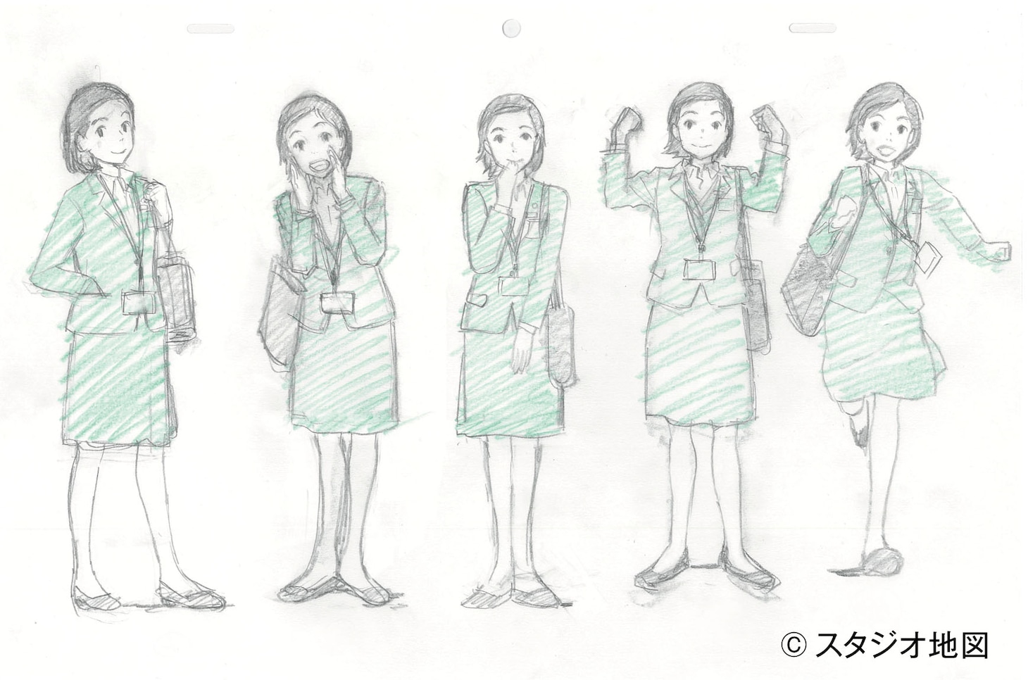 亜希の設定画。