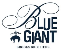 「BLUE GIANT」とブルックス ブラザーズのコラボロゴ。