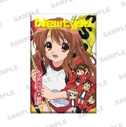 「涼宮ハルヒの憂鬱」のスクエア缶バッチ。