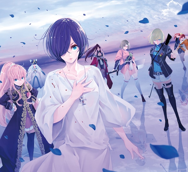 「魔女大戦 32人の異才の魔女は殺し合う」扉イラスト (c)河本ほむら・塩塚誠/コアミックス