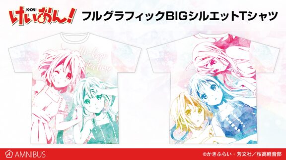 けいおん 放課後ティータイムのメンバーを大きく描いたフルグラフィックtシャツ コミックナタリー