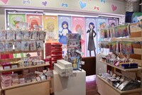 店内のグッズ販売コーナー。