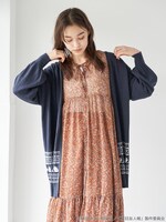 「夏目友人帳 ジャガードニットカーディガン」着用イメージ