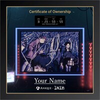 保有証明書付きデジタル額装絵。