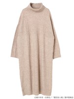 「夏目友人帳 ケーブルニットワンピース」