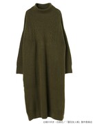 「夏目友人帳 ケーブルニットワンピース」