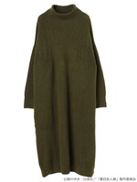 「夏目友人帳 ケーブルニットワンピース」