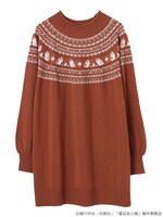 「夏目友人帳 ジャガードニットチュニック」