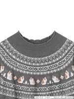 「夏目友人帳 ジャガードニットチュニック」