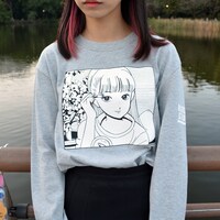 「ロングスリーブTシャツ『メイク』」着用イメージ