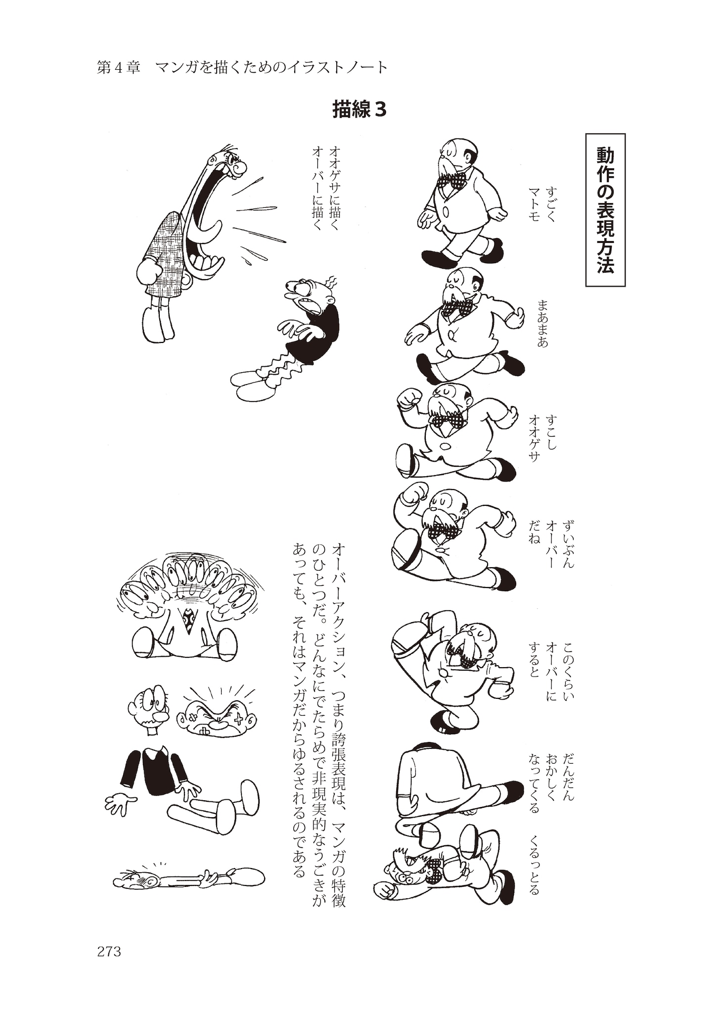「手塚治虫のマンガの教科書 マンガの描き方とその技法」より。