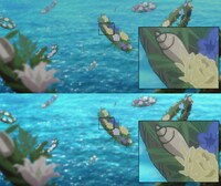 映像の比較画像。上から全国劇場公開版、ドルビーシネマ上映版。