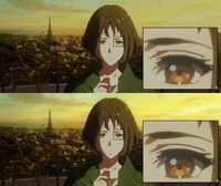 映像の比較画像。上から全国劇場公開版、ドルビーシネマ上映版。