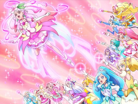 「映画プリキュアミラクルリープ みんなとの不思議な1日」より。
