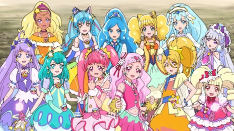 「映画プリキュアミラクルリープ みんなとの不思議な1日」より。
