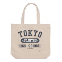 呪術高専東京校のロゴがプリントされたトートバッグ。