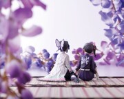 シリーズ第5弾の「G.E.M.シリーズ 鬼滅の刃 てのひらカナヲちゃん」と「G.E.M.シリーズ 鬼滅の刃 てのひらしのぶさん」を並べたところ。