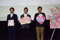 左から内藤圭祐プロデューサー、深澤敏則監督、脚本の村山功。