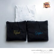 「新テニスの王子様」青学・氷帝・立海の学校名を刺繍したパーカー