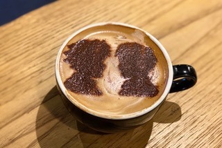 ロミオの青い空キャラクターラテアート