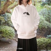 パーカーの着用イメージ。