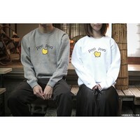 トレーナーの着用イメージ。