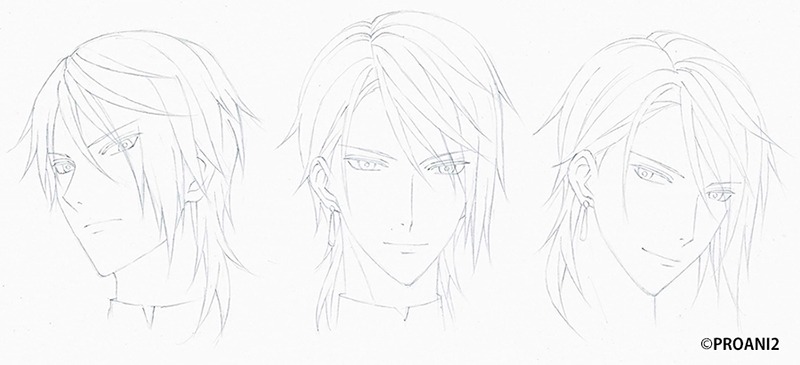 衛藤昂輝アニメ版表情設定ラフ画。