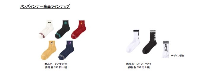 TVアニメ「鬼滅の刃」とGUのコラボアイテム第2弾。