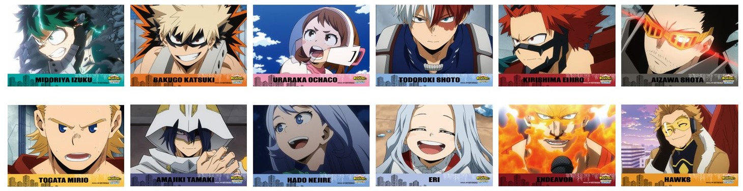 グッズ購入特典のイラストシート。