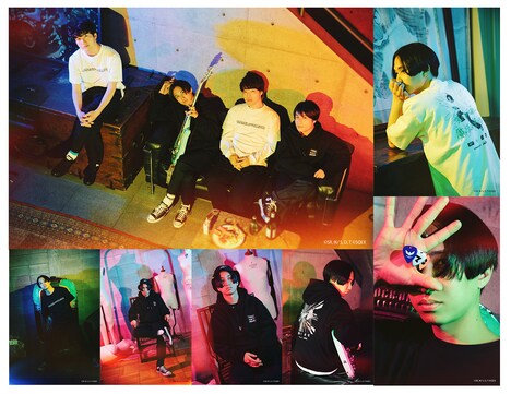 マカロニえんぴつを起用したコラボのキービジュアル。