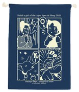 5500円以上グッズを購入した先着200名にプレゼントされる非売品のオリジナル巾着。